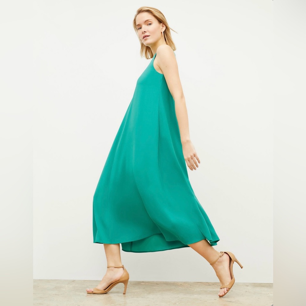 M.M.LAFLEUR Fatima Dress - Eco Medium Crepe. Sleeveless A-line Dress. Size S